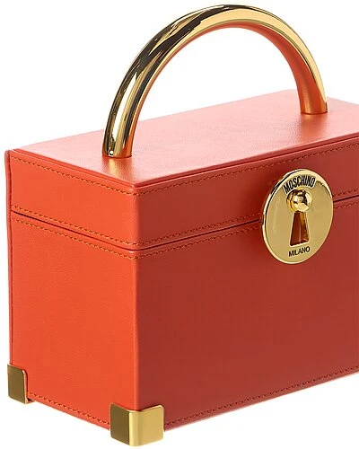 MOSCHINO Logo Leather Satchel Women 3 MOSCHINO Logo Leather Satchel Women - Image 3