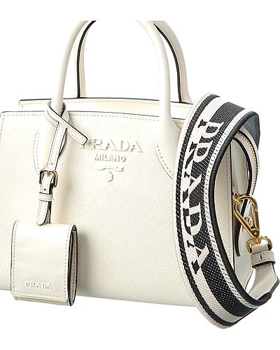 Prada Monochrome Small Saffiano Leather Satchel Women 3 Prada Monochrome Small Saffiano Leather Satchel Women - Image 3