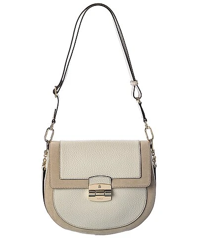Furla Club 2 Small Leather & Suede Crossbody Women 1 Furla Club 2 Small Leather & Suede Crossbody Women