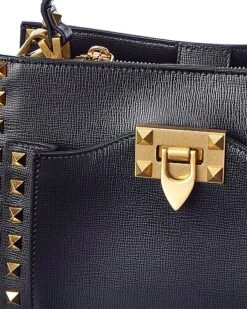 Valentino Rockstud Alcove Grainy Leather Shoulder Bag Women -City Bag Corner 1160101988 RLLD 3
