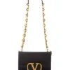 Valentino Stud Sign Leather Shoulder Bag Women