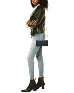 Valentino VSLING Ostrich Leather Wallet On Chain Women -City Bag Corner 1160222454 RLLD 4