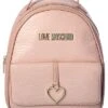 LOVE MOSCHINO Heart Croc-Embossed Backpack Women