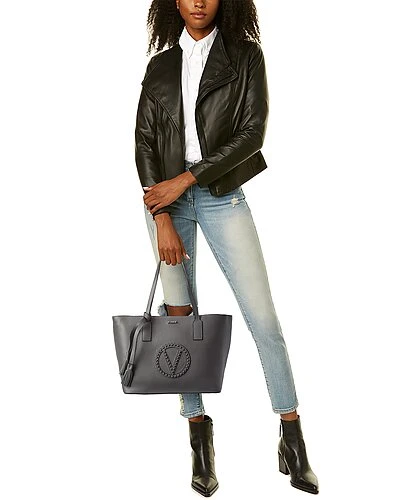 By Mario Valentino Soho Rock Leather Tote Women 4 By Mario Valentino Soho Rock Leather Tote Women - Image 4