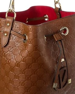 By Mario Valentino Karl Medallion Leather Bucket Bag Women -City Bag Corner 1160315919 RLLD 3