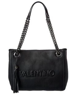 By Mario Valentino Luisa Embossed Leather Shoulder Bag Women