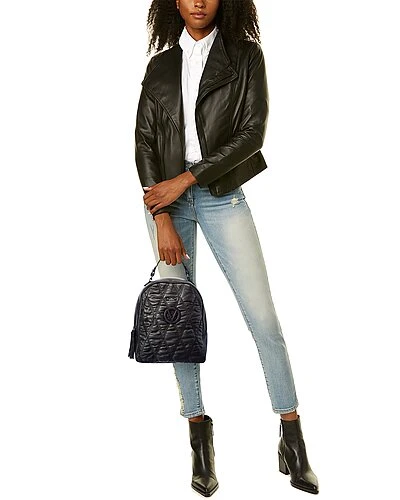 By Mario Valentino Roy Matelasse Leather Backpack Women 4 By Mario Valentino Roy Matelasse Leather Backpack Women - Image 4