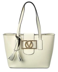 By Mario Valentino Delphine Super V Leather Tote Women