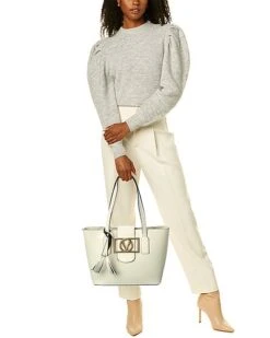 By Mario Valentino Delphine Super V Leather Tote Women 7 By Mario Valentino Delphine Super V Leather Tote Women -City Bag Corner 1160316060 RLLD 4