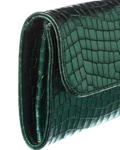 Lucie Croc-Embossed Leather Clutch Women -City Bag Corner 1160410883 RLLD 3