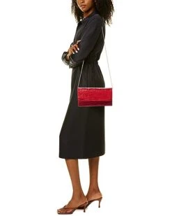 Terina Croc-Embossed Leather Clutch Women 7 Terina Croc-Embossed Leather Clutch Women -City Bag Corner 1160410909 RLLD 4