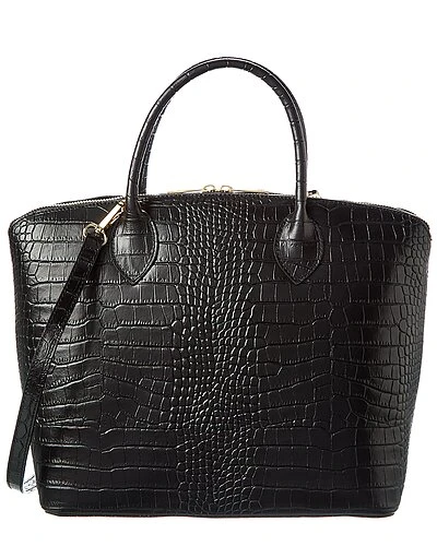 Alex Croc-Embossed Leather Tote Women 1 Alex Croc-Embossed Leather Tote Women