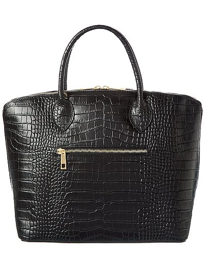 Alex Croc-Embossed Leather Tote Women 2 Alex Croc-Embossed Leather Tote Women - Image 2