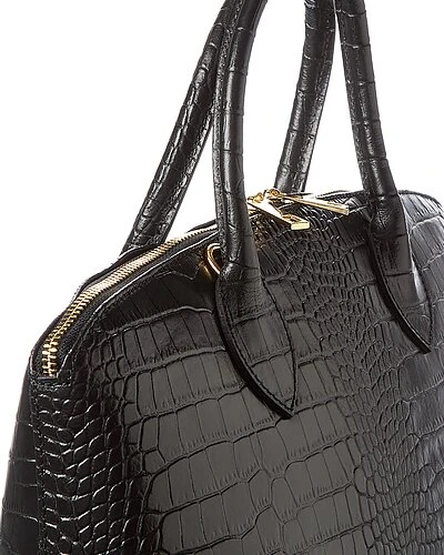 Alex Croc-Embossed Leather Tote Women 3 Alex Croc-Embossed Leather Tote Women - Image 3