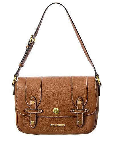 LOVE MOSCHINO Buckle Leather Crossbody Women 1 LOVE MOSCHINO Buckle Leather Crossbody Women