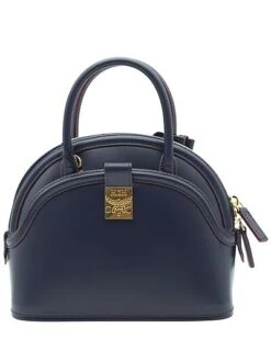 MCM Anna Small Leather Satchel Women