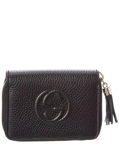 Gucci GG Leather Coin Purse Women 1 Gucci GG Leather Coin Purse Women