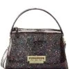 Eartha Top Zip Clear Glitter Crossbody Women