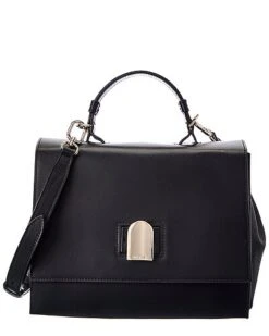 Furla Emma Small Top Handle Leather Satchel Women