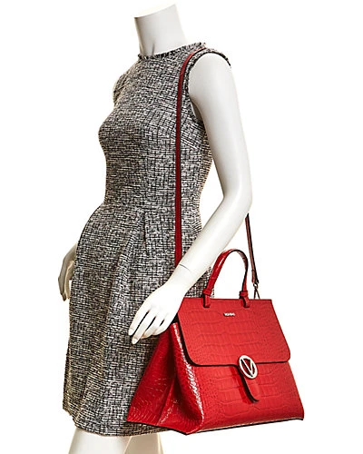 By Mario Valentino Olimpia Croc-Embossed Leather Satchel Women 3 By Mario Valentino Olimpia Croc-Embossed Leather Satchel Women - Image 3