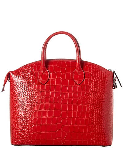 By Mario Valentino Bravia Croc-Embossed Leather Satchel Women 2 By Mario Valentino Bravia Croc-Embossed Leather Satchel Women - Image 2