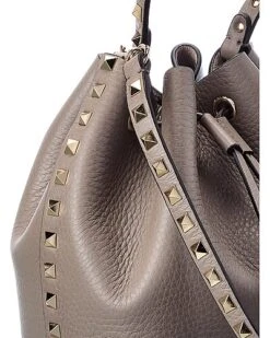 Valentino Rockstud Grainy Leather Bucket Bag Women -City Bag Corner 1160492637 RLLD 3