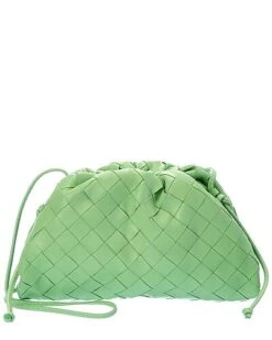 Bottega Veneta The Pouch Mini Intrecciato Leather Crossbody Women