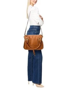 Chloé Marcie Medium Leather Satchel Women -City Bag Corner 1160506373 RLLD 4