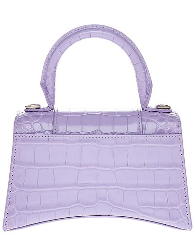 Balenciaga Hourglass XS Croc-Embossed Leather Top Handle Satchel Women 2 Balenciaga Hourglass XS Croc-Embossed Leather Top Handle Satchel Women - Image 2
