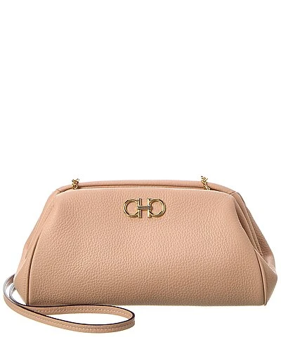 Salvatore Ferragamo Gancini Mini Leather Crossbody Women 1 Salvatore Ferragamo Gancini Mini Leather Crossbody Women