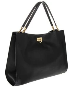 Salvatore Ferragamo Trifolio Leather Tote Women 5 Salvatore Ferragamo Trifolio Leather Tote Women -City Bag Corner 1160506718 RLLD 3