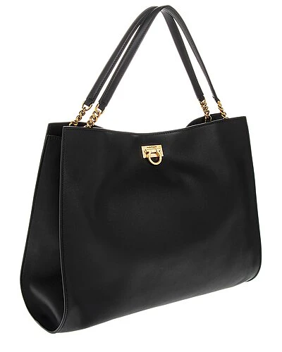 Salvatore Ferragamo Trifolio Leather Tote Women 3 Salvatore Ferragamo Trifolio Leather Tote Women - Image 3