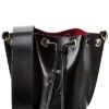 By Mario Valentino Adel Rope Guitar Leather Bucket Bag Women