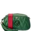 By Mario Valentino Bella Diamond Leather Crossbody Women