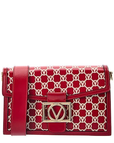 By Mario Valentino Mina Monogram Leather Crossbody Women 1 By Mario Valentino Mina Monogram Leather Crossbody Women