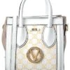 By Mario Valentino Monogram Leather Tote Women
