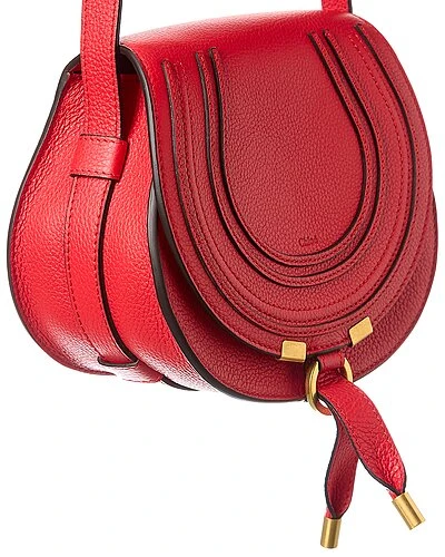 Chloé Marcie Small Leather Saddle Bag Women 3 Chloé Marcie Small Leather Saddle Bag Women - Image 3