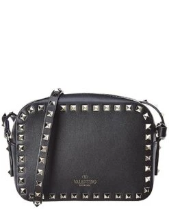 Valentino Rockstud Leather Camera Bag Women