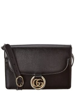 Gucci Torchon Double G Leather Shoulder Bag Women