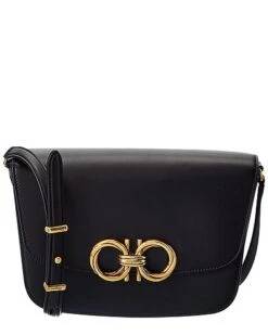 Salvatore Ferragamo Trapezio Leather Shoulder Bag Women