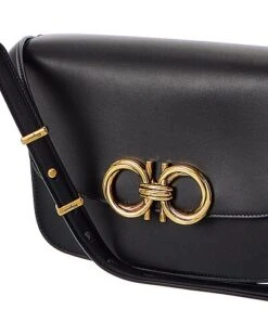 Salvatore Ferragamo Trapezio Leather Shoulder Bag Women -City Bag Corner 1160556927 RLLD 3