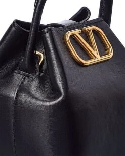 Valentino VLogo Leather Bucket Bag Women -City Bag Corner 1160556948 RLLD 3