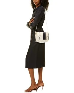 Chloé Woody Canvas Shoulder Bag Women -City Bag Corner 1160570827 RLLD 4