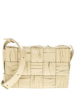 Bottega Veneta Cassette Foulard Leather Crossbody Women
