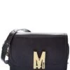 MOSCHINO Logo Small Leather Shoulder Bag Women