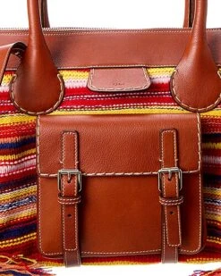 Chloé Edith Large Cashmere & Leather Day Bag Women -City Bag Corner 1161142773 RLLD 3