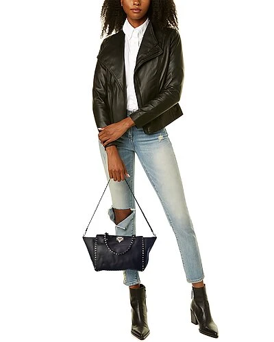 Valentino Rockstud Medium Grainy Leather Tote Women 4 Valentino Rockstud Medium Grainy Leather Tote Women - Image 4