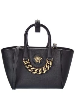 Versace La Medusa Small Leather Tote Women