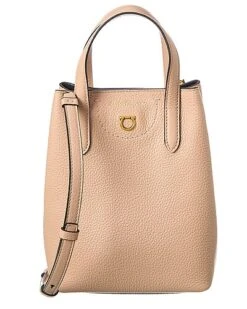 Salvatore Ferragamo Gancini Mini Leather Tote Women