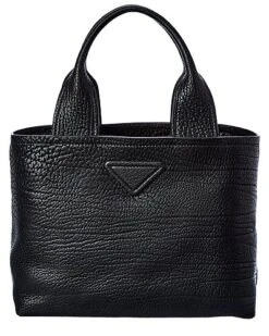 Prada Logo Leather Tote Women